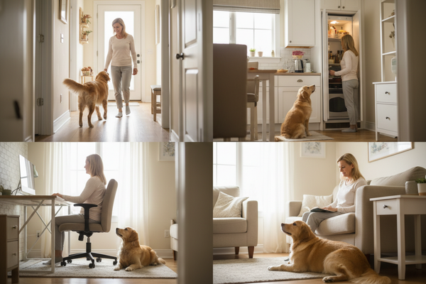 Pourquoi mon chien me suit partout ?