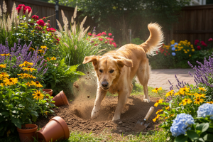 Pourquoi mon chien creuse dans le jardin ?