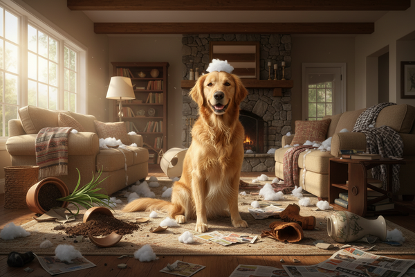 Mon chien détruit quand je pars : que faire pour résoudre le problème durablement ?