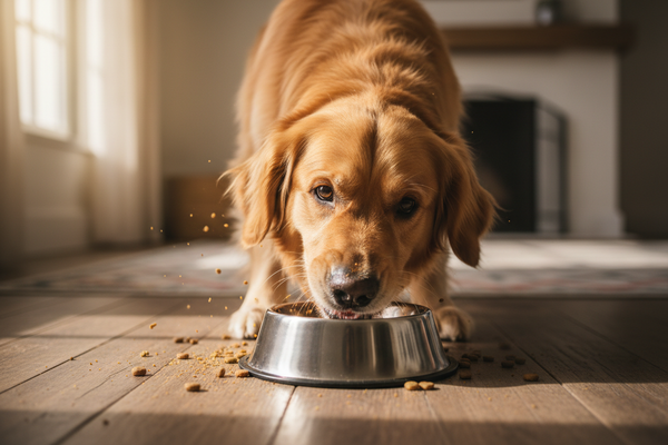 Mon chien mange trop vite : quels risques ?