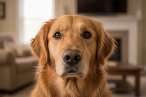 Pourquoi mon chien me regarde fixement ?