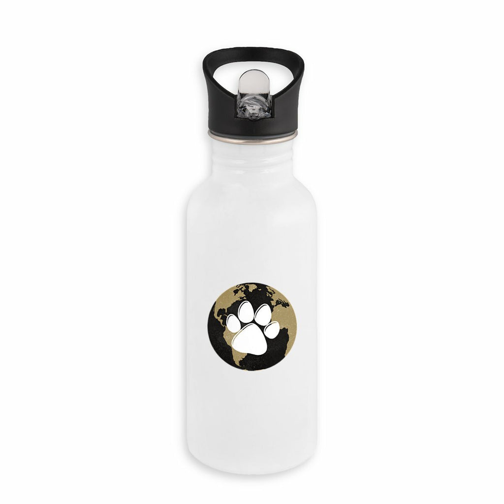 Bouteille en inox avec paille Worldchien