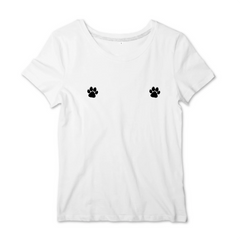 T-shirt femme pattes Worldchien 100% coton