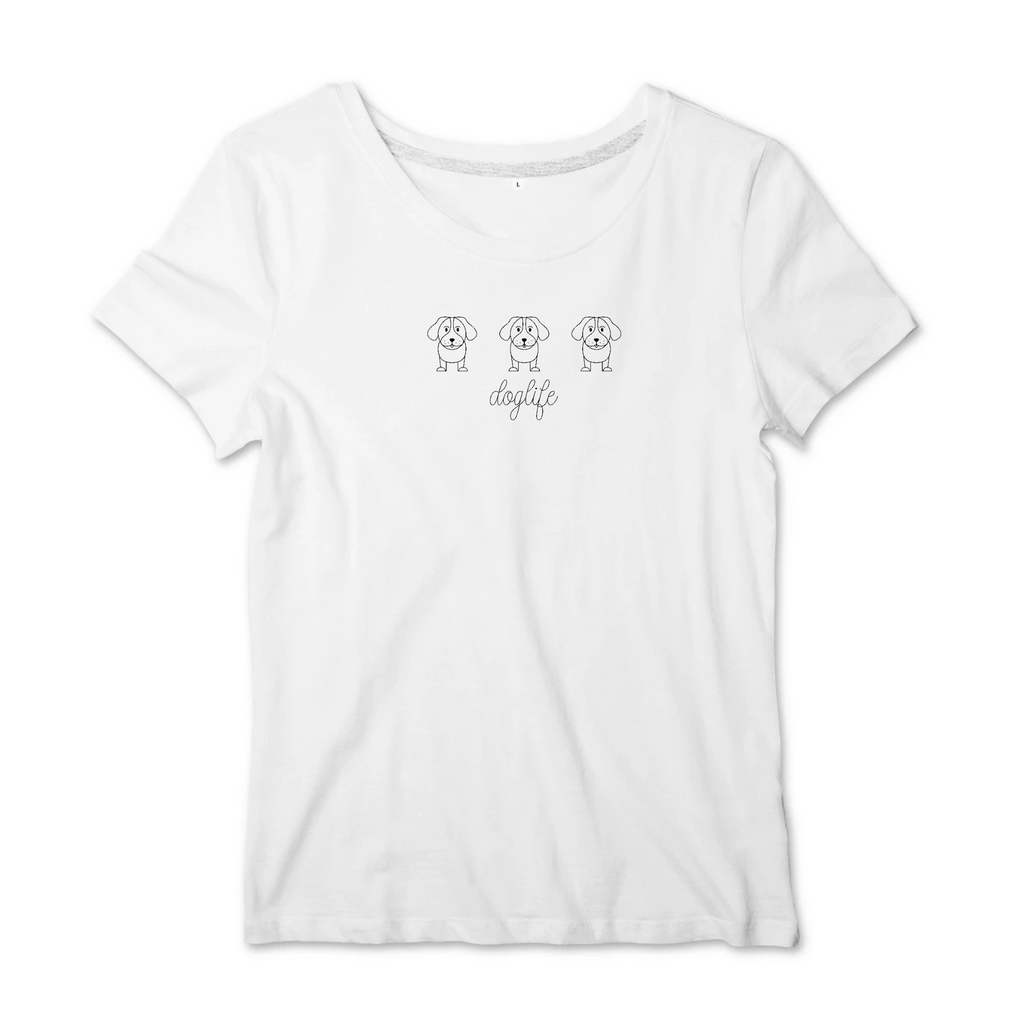 T-shirt femme doglife 100% coton