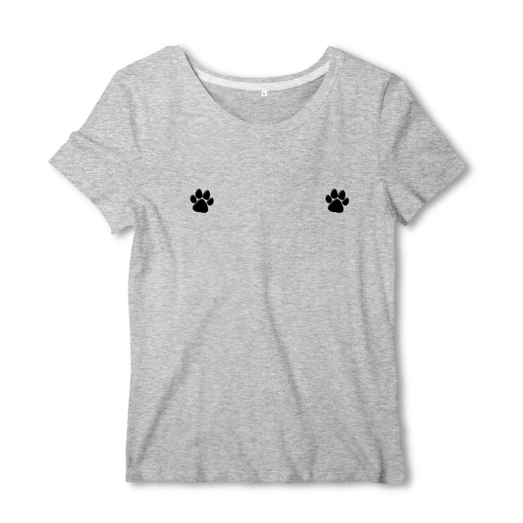 T-shirt femme pattes Worldchien 100% coton